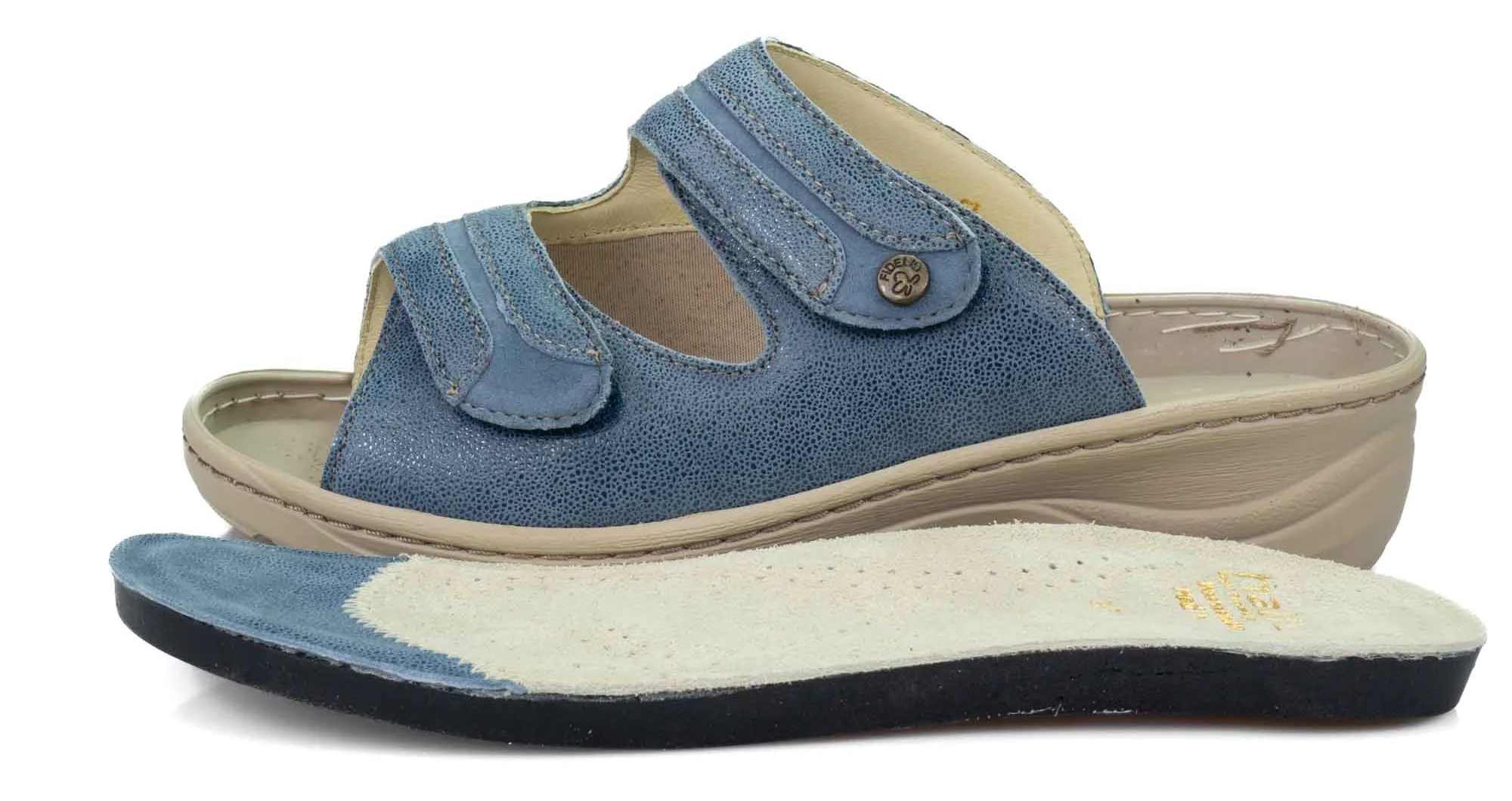 Fidelio HEDI 23 6023 dámské halluxové pantofle jeans 99, velikost: 42