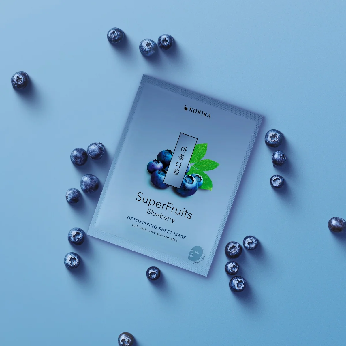 KORIKA SuperFruits Borůvka detoxikační sheet maska 25 g