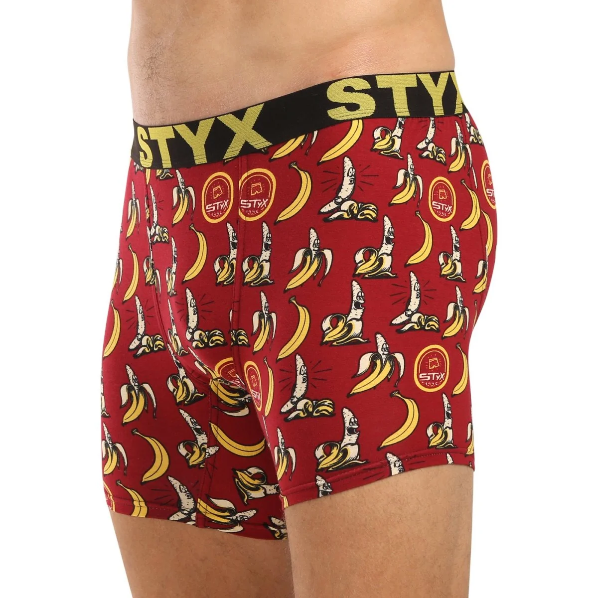Styx Pánské boxerky long art sportovní guma banány (UN1359) XL