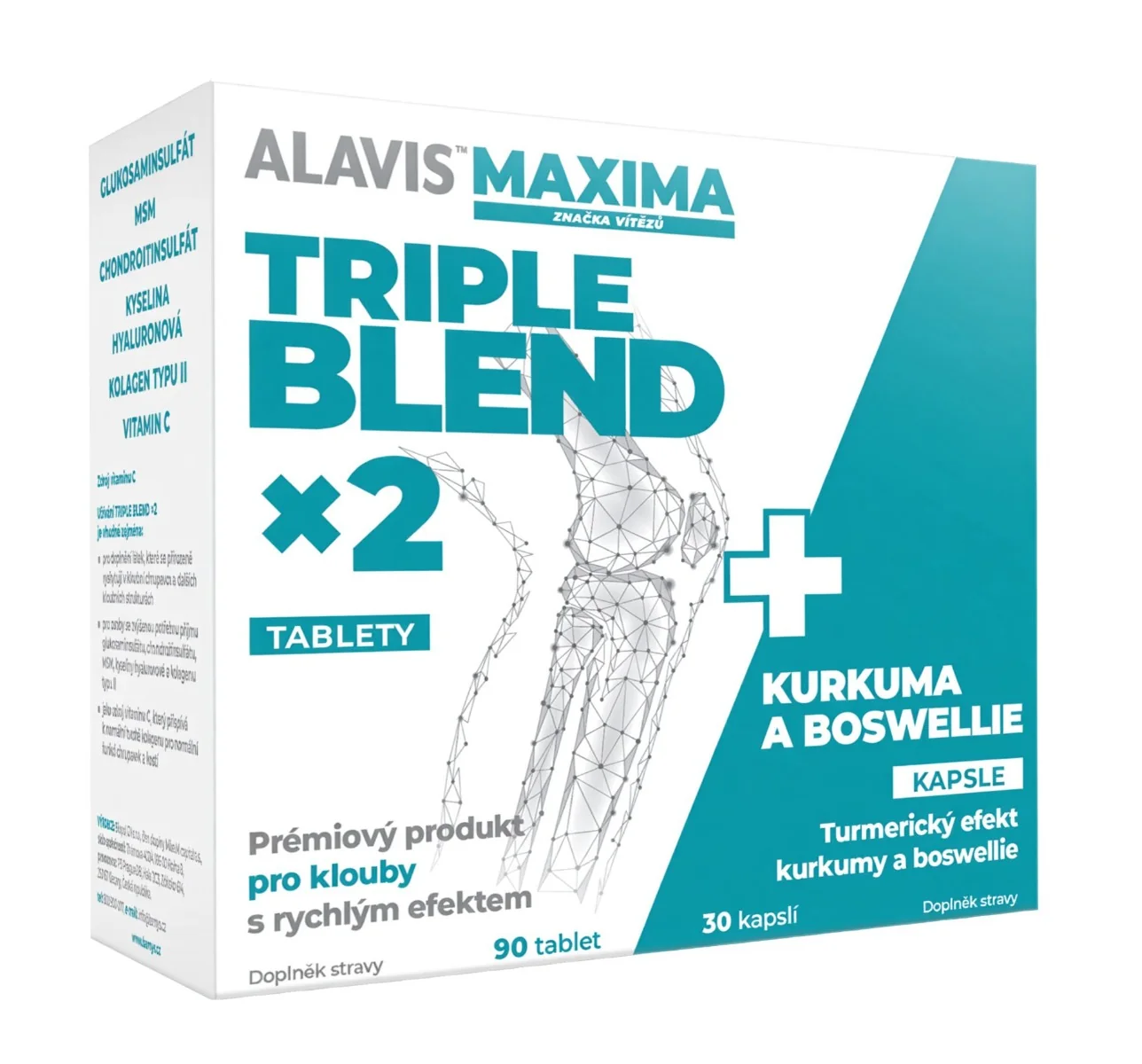 ALAVIS MAXIMA TRIPLE BLEND x2 90 tablet + 30 kapslí