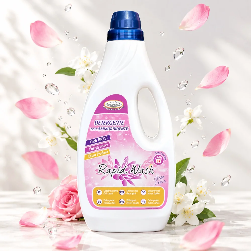 HygienFresh Rapid Wash Clean Sense 4v1 prací gel na krátké prací cykly s aviváží 1,5 l