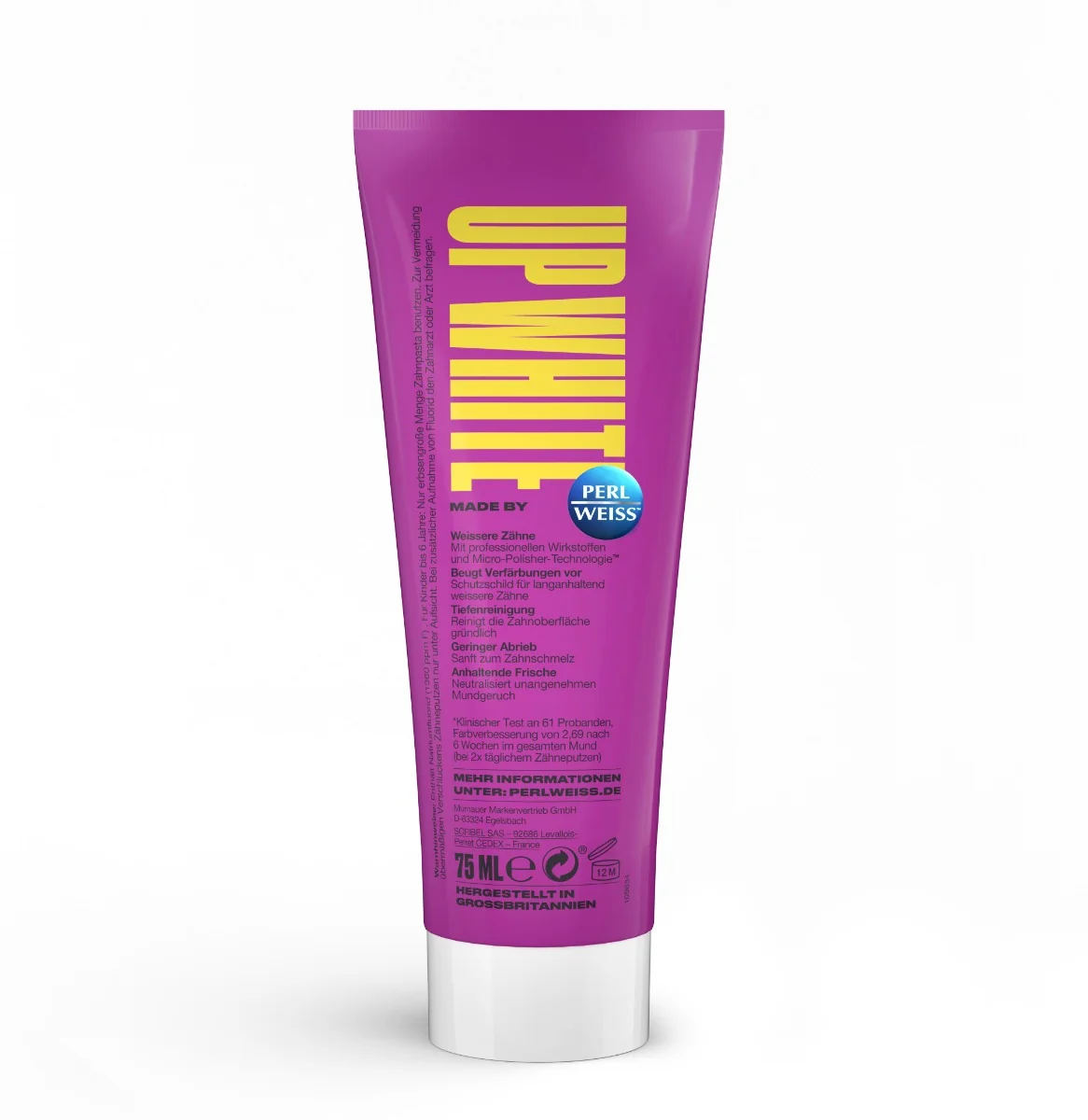 Perl Weiss Bělicí zubní pasta Up White Supreme Whitening 75 ml