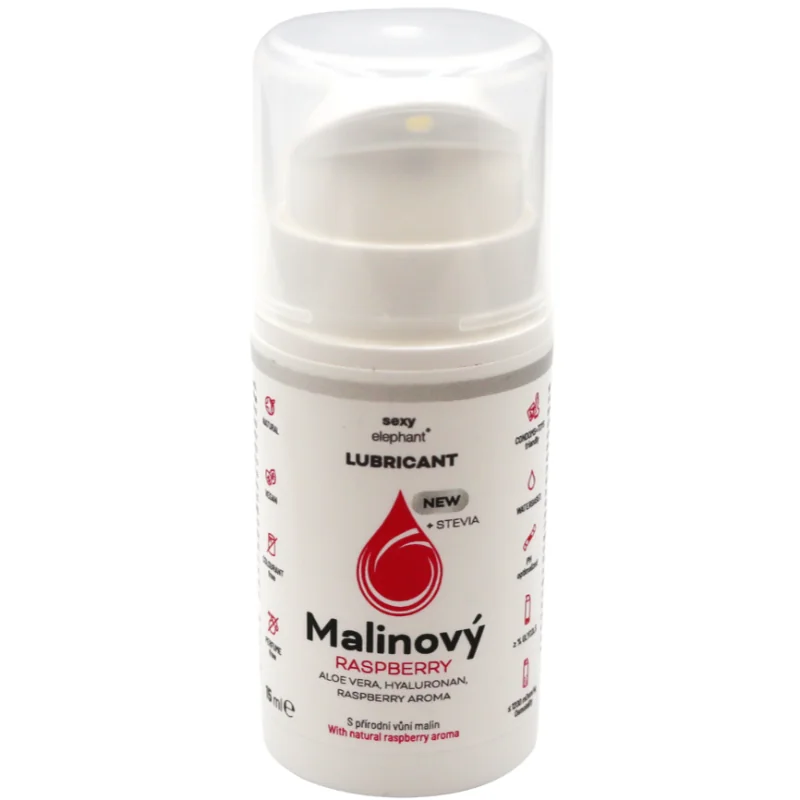 Sexy Elephant Cestovní balení Malinový lubrikační gel  (15 ml)
