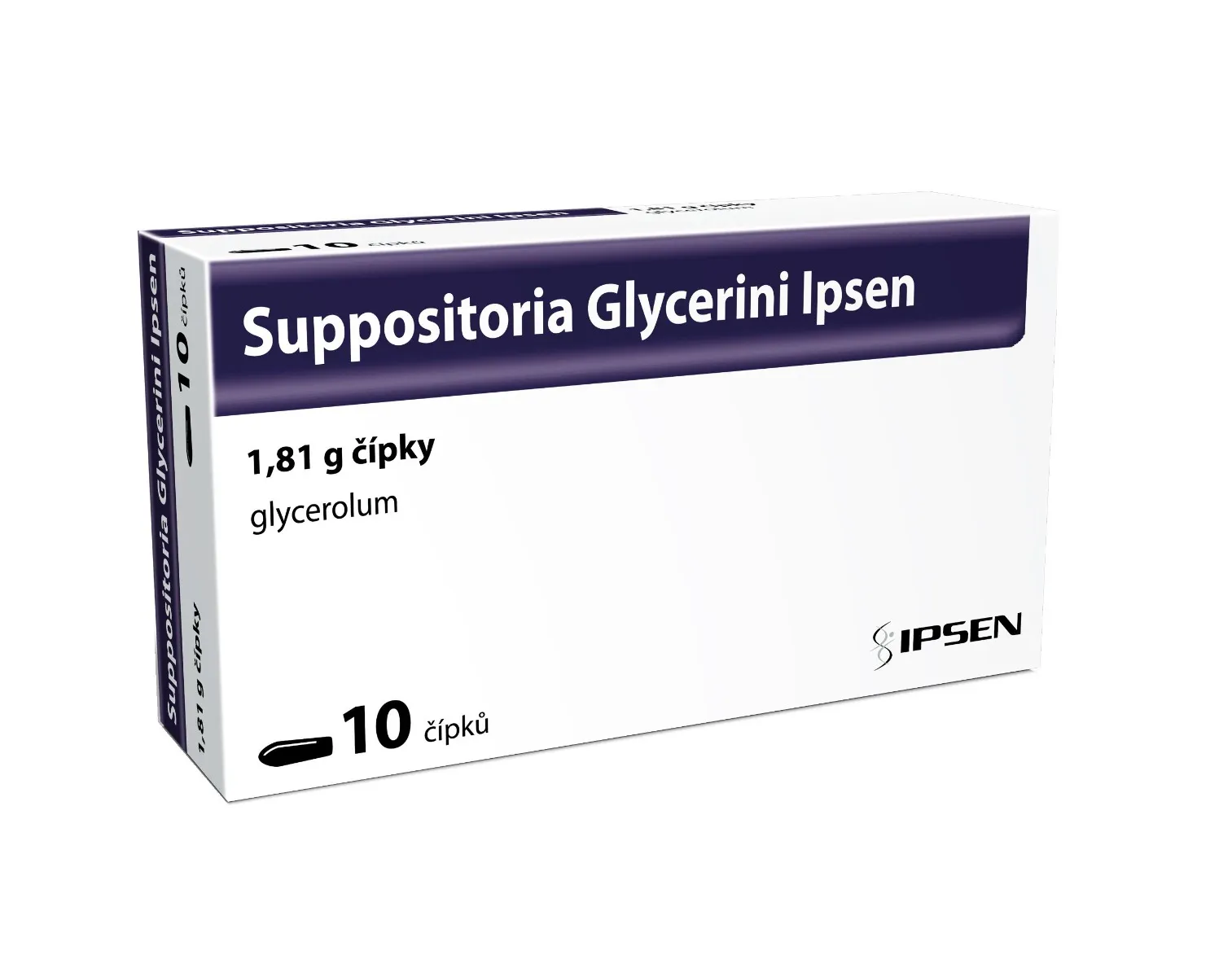 Suppositoria Glycerini Ipsen 1,81 g čípky 10 ks