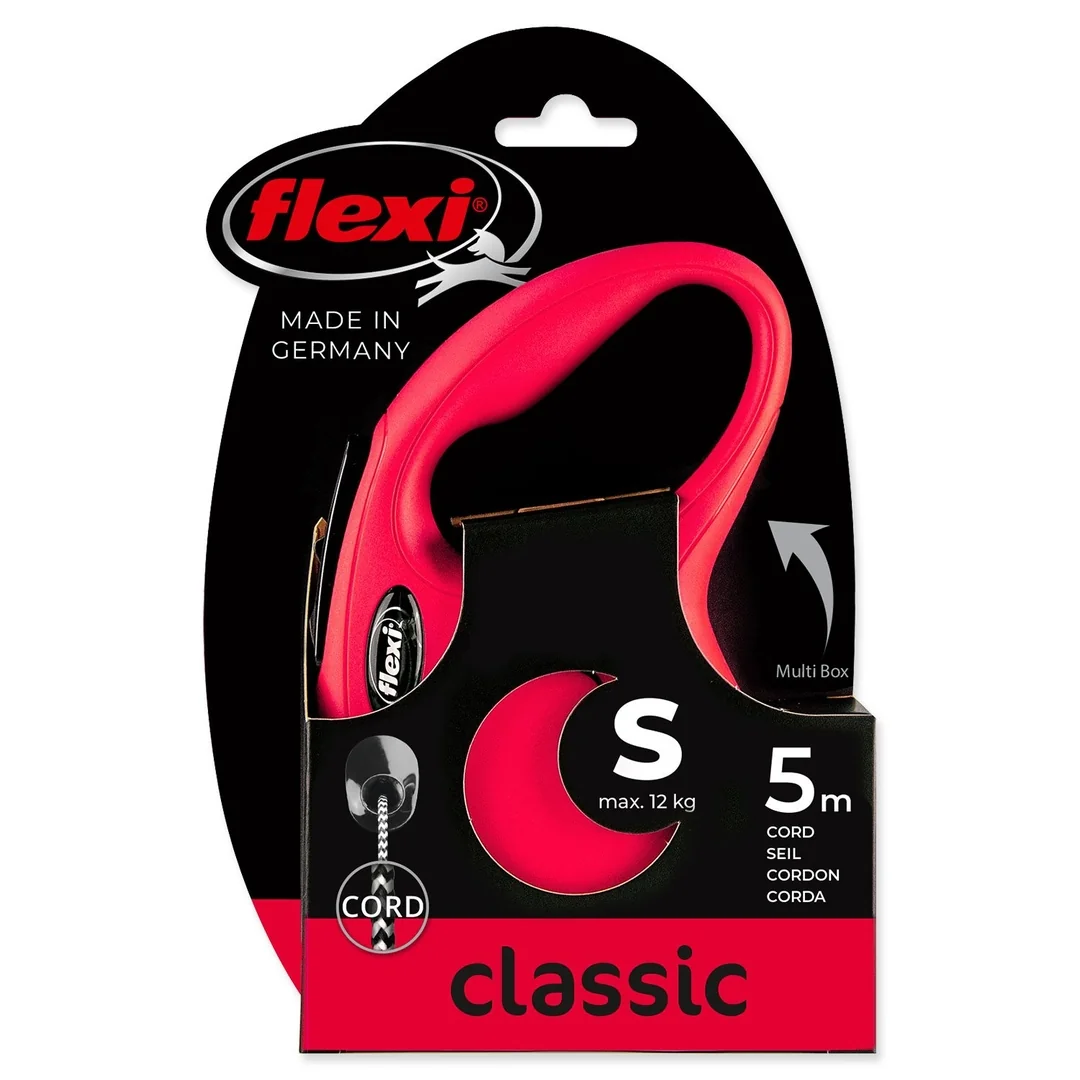 Flexi Vodítko Classic New lanko S červené 5m