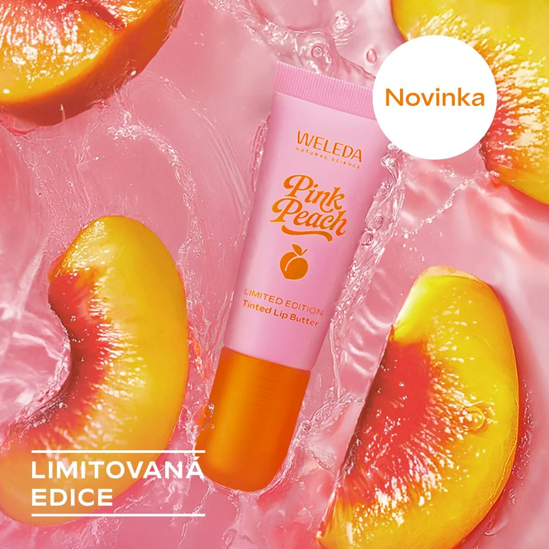 Weleda Pink Peach Tónovaný balzám na rty 7 ml