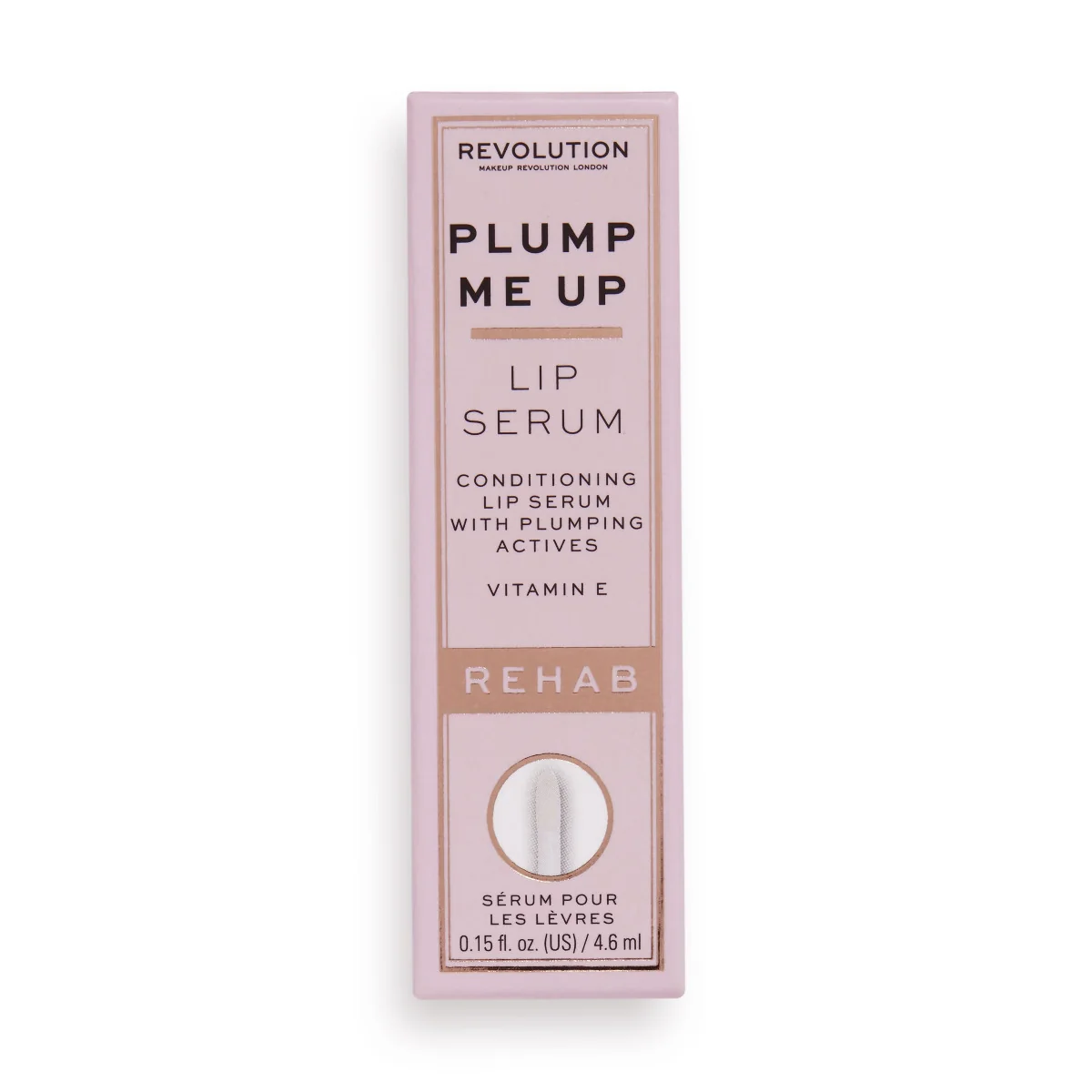 Makeup Revolution Rehab Plump Me Up Orange Glaze sérum na rty 4,6 ml