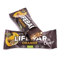LifeFood Lifebar InChoco tyčinka pomeranč RAW BIO