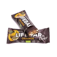 LifeFood Lifebar InChoco tyčinka pomeranč RAW BIO