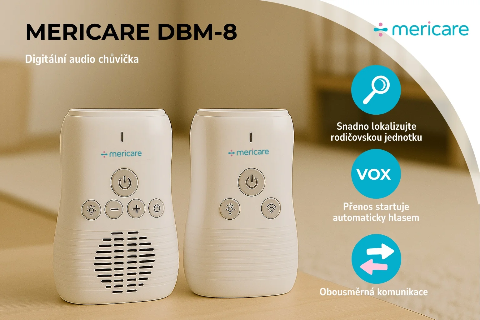 Mericare DBM-8 audio chůvička