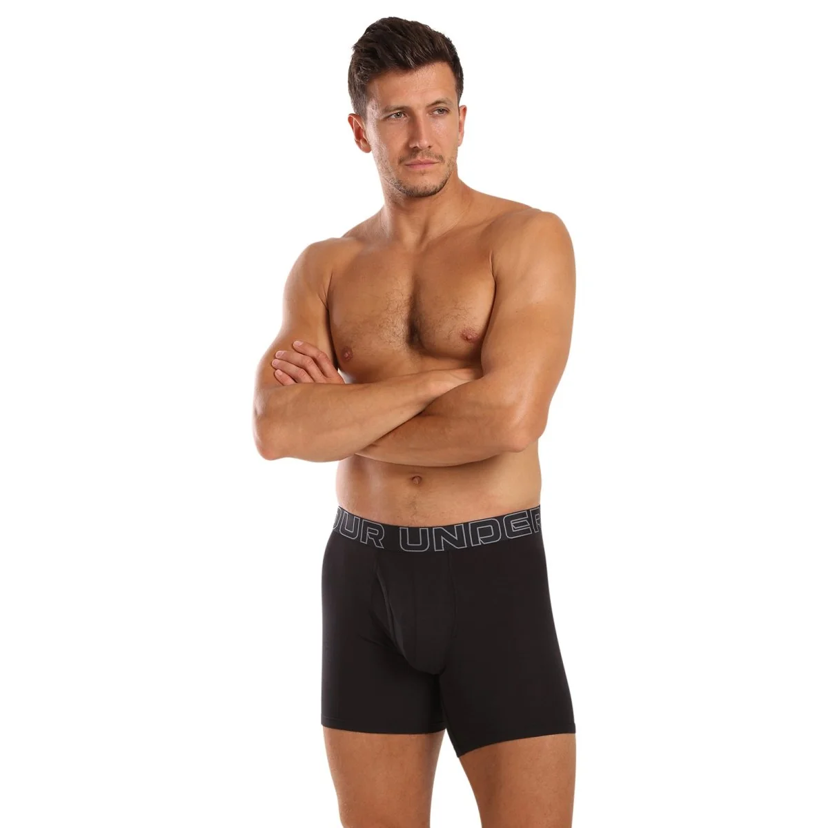 Under Armour 3PACK pánské boxerky černé (1383889 001) 4XL