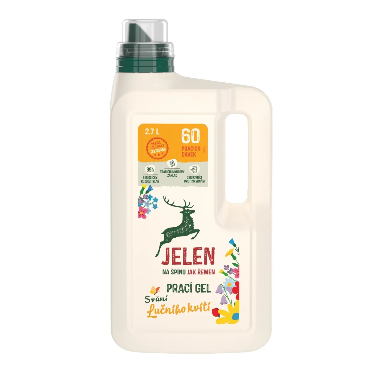 Jelen Prací gel s vůní luční kvítí 2,7 l