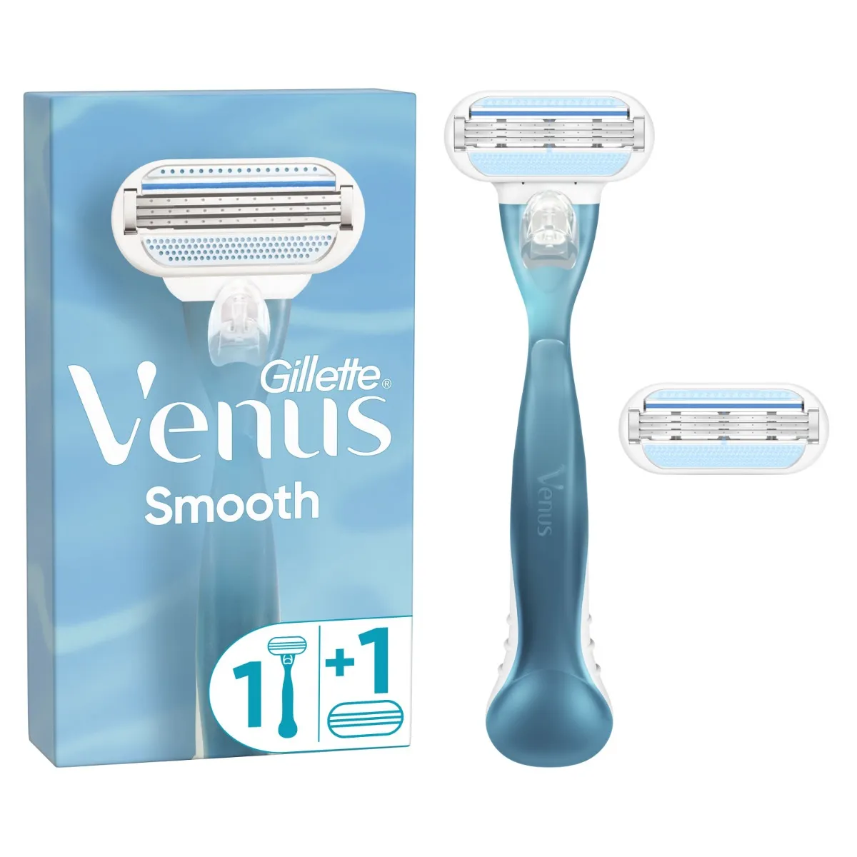 Gillette Venus Smooth dámský holicí strojek + 2 hlavice