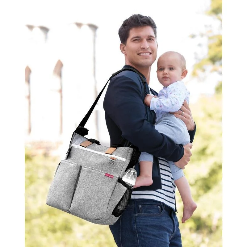 SKIP HOP Taška přebalovací Duo Signature grey melange