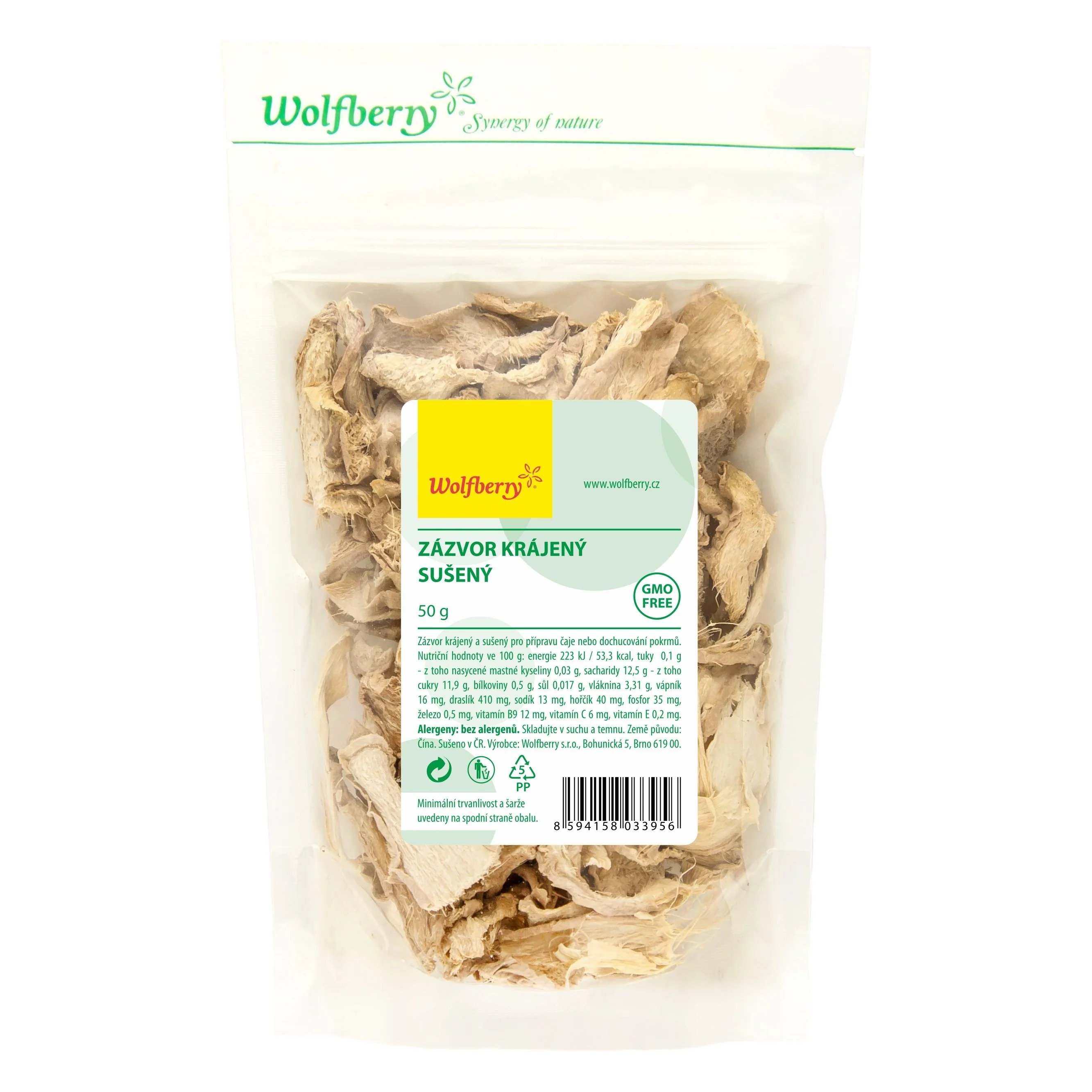 Wolfberry Zázvor sušený 50 g
