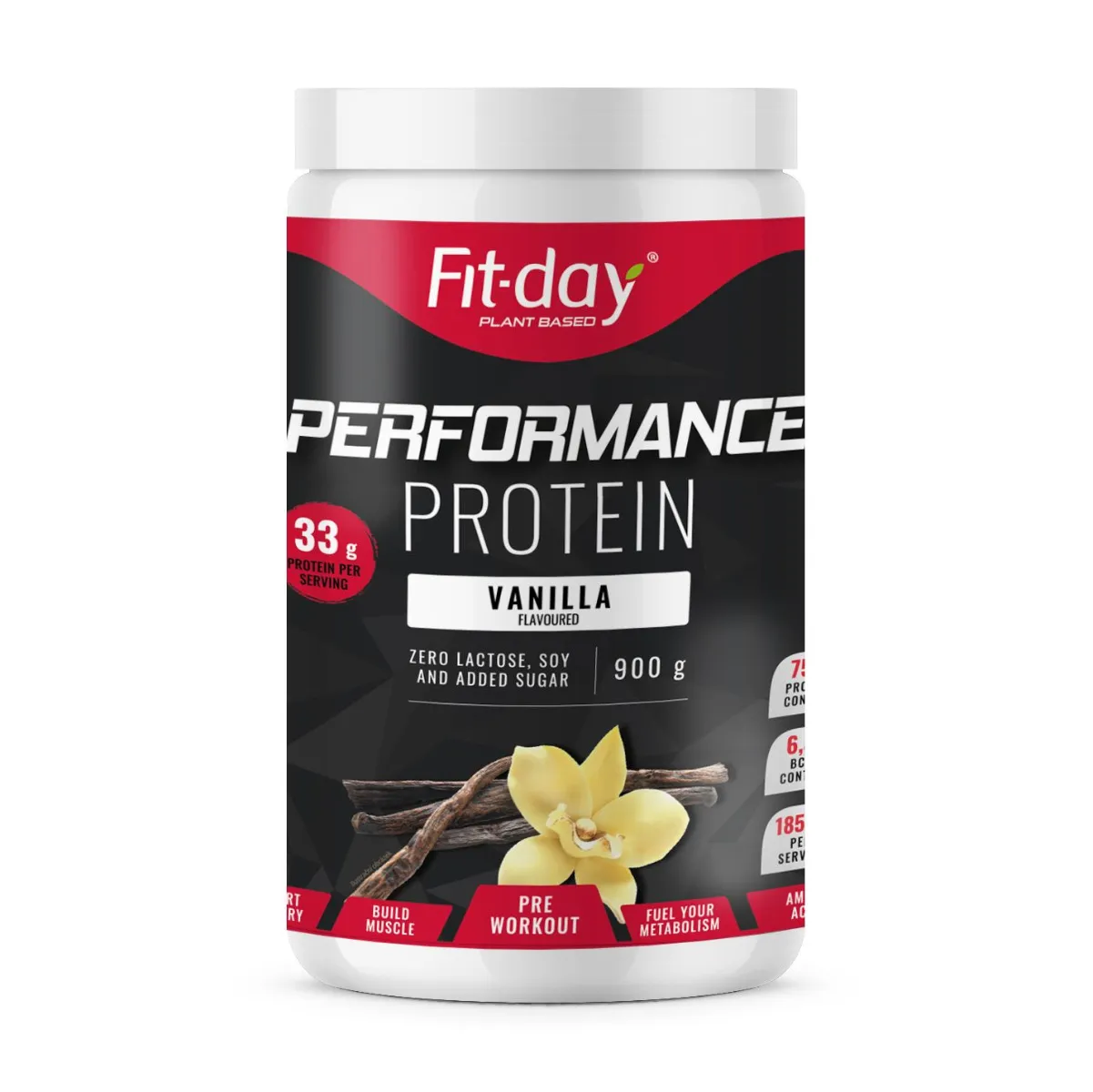 Fit-day Protein Performance vanilka 900 g