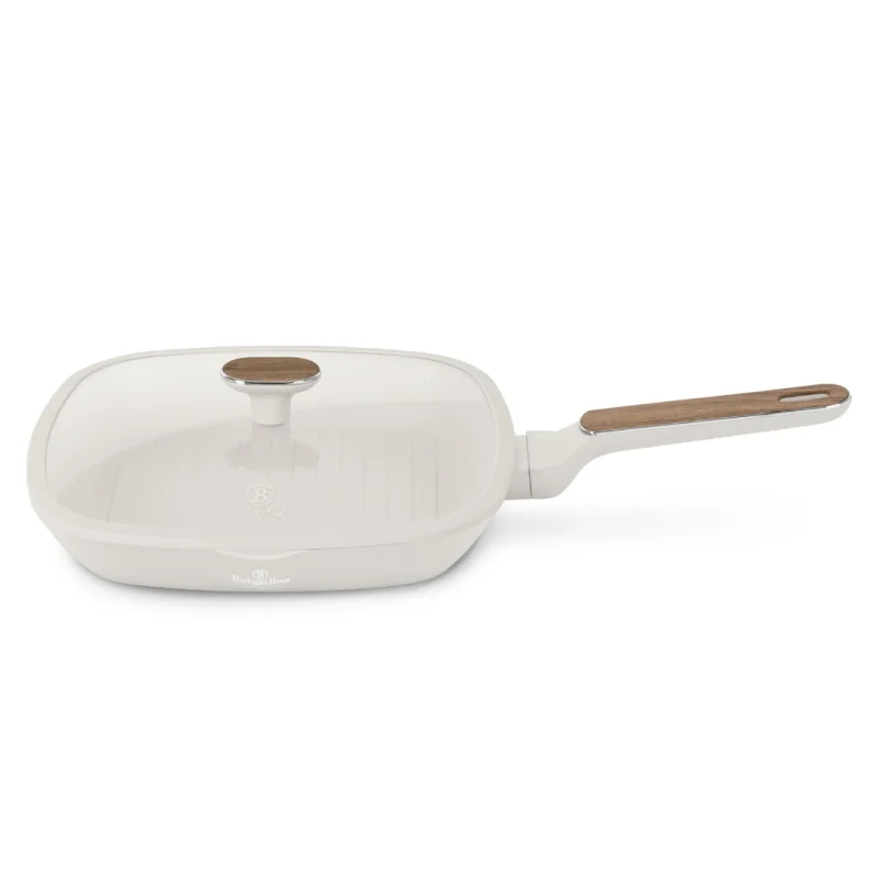 Berlingerhaus Grilovací pánev s titanovým povrchem a poklicí 28 cm Sahara Nordic Collection