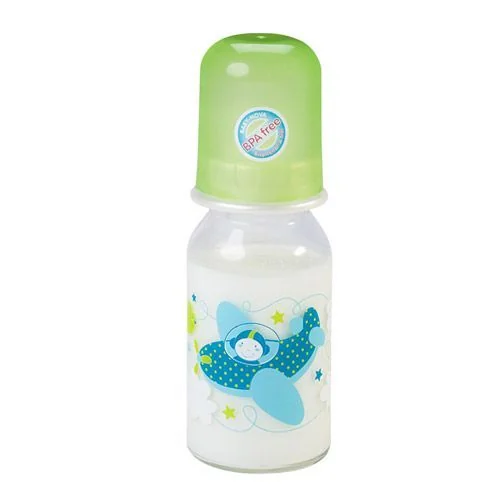 Baby Nova Lahev skleněná s potiskem 125 ml 1 ks