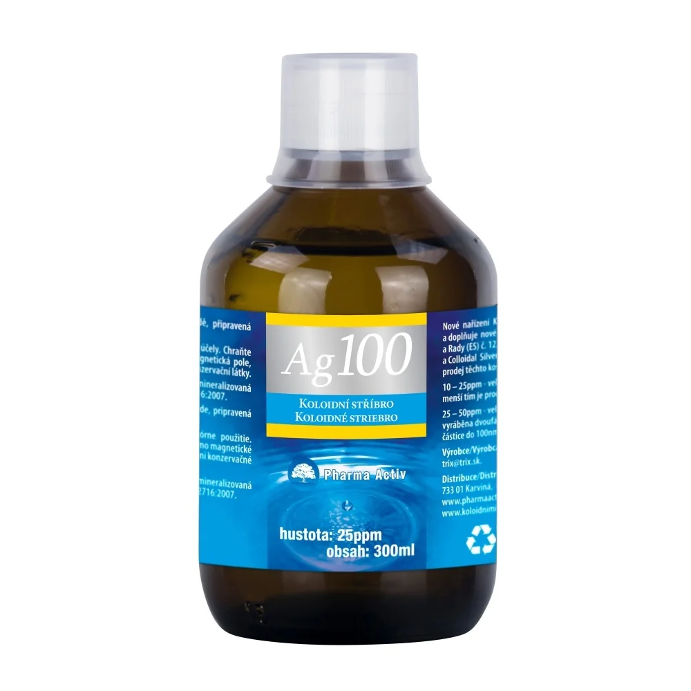 Pharma Activ Koloidní stříbro Ag100 25ppm 300 ml