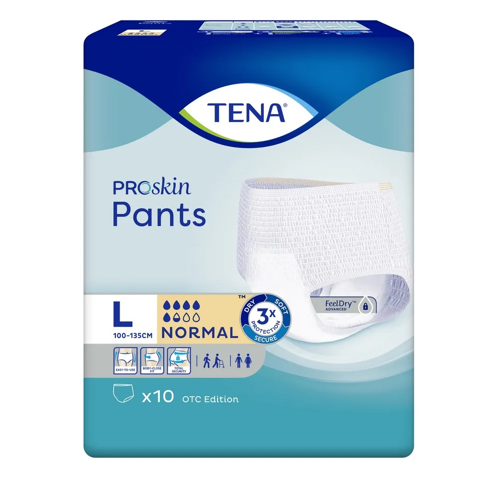 Tena Pants ProSkin Normal L inkontinenční kalhotky 10 ks