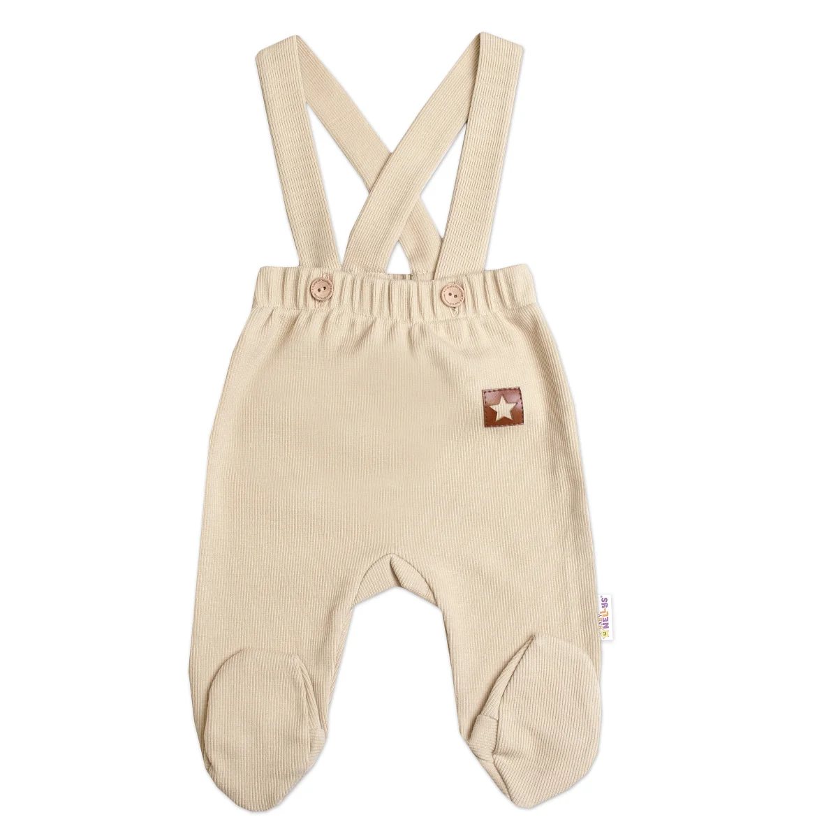 Baby Nellys 3D souprava Gentleman s dl. rukávem - béžová/bílá, vel. 68