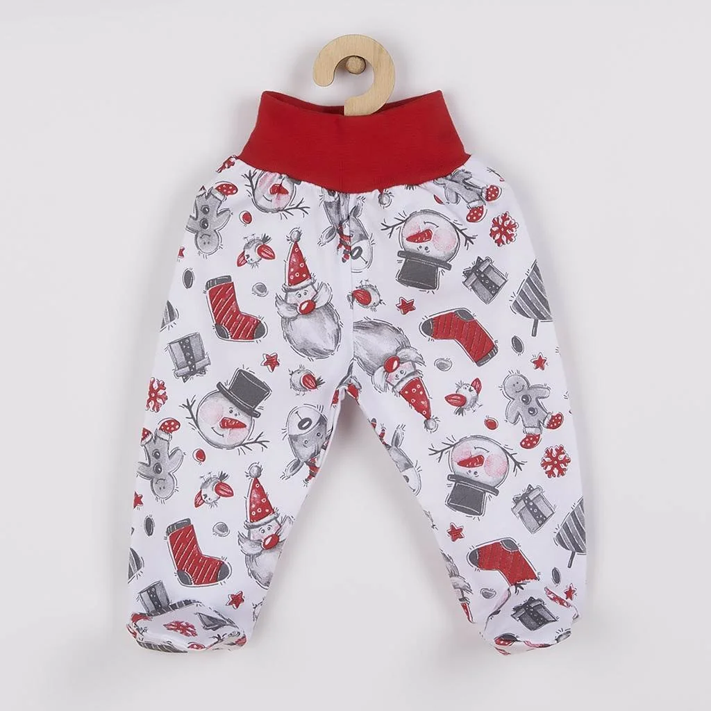 New Baby Kojenecké bavlněné polodupačky Christmas, vel. 56