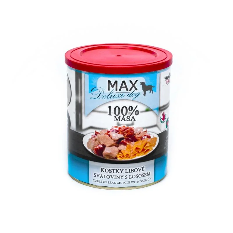 Sokol Falco MAX kostky libové svaloviny s lososem 800g