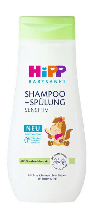 Hipp Babysanft Dětský šampon s kondicionérem koník