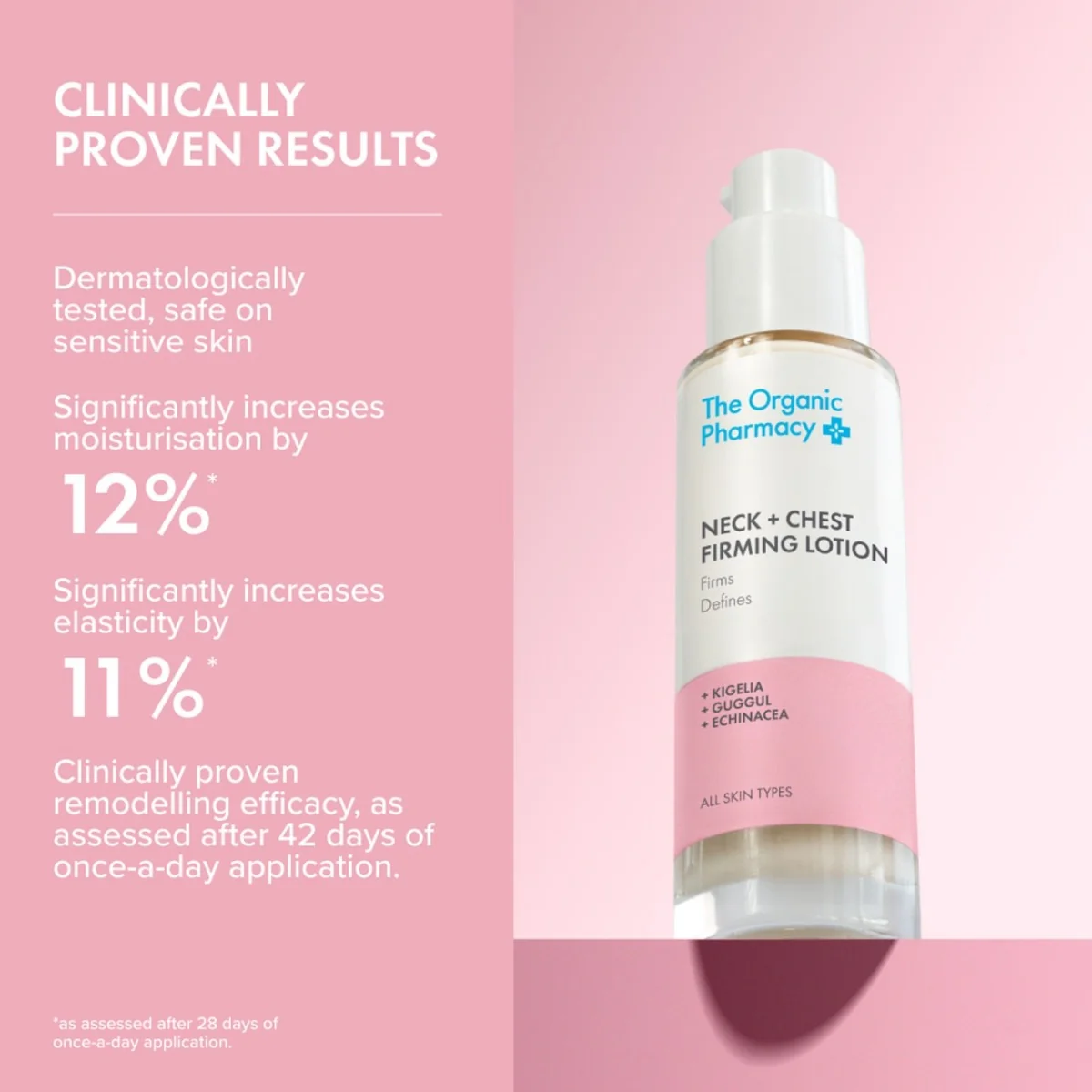 The Organic Pharmacy Neck and Chest Zpevňující mléko na dekolt 50 ml