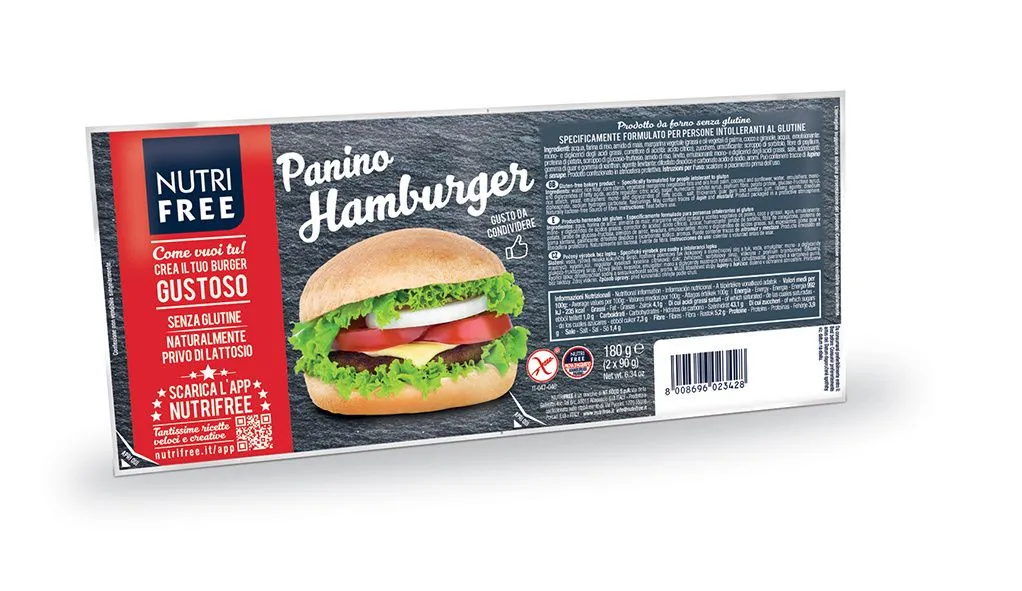 Nutrifree Bezlepkové hamburger housky 2x90 g