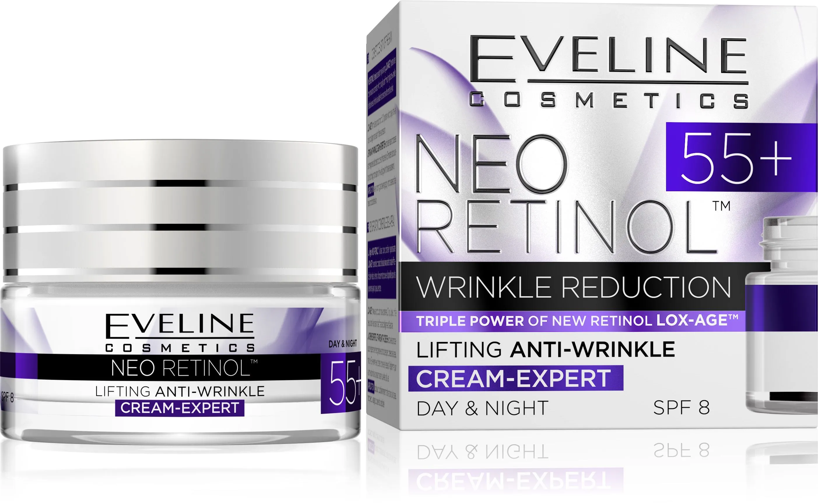 Eveline Neo Retinol Denní/Noční krém 55+ 50 ml