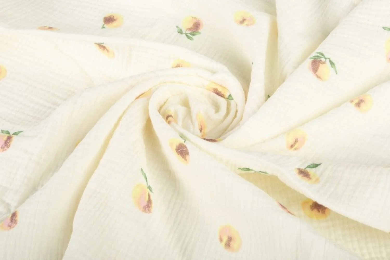 SENSILLO Mušelínové pleny krešované 60×75 cm, Peach cream - sada 2ks