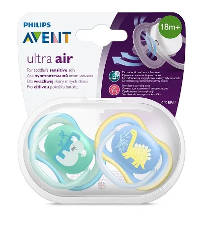 Philips Avent Šidítko Ultra air 18m+ chlapec 2 ks koala