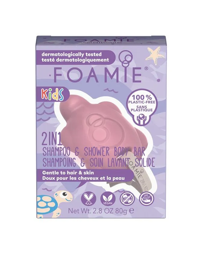 Foamie 2in1 Shower Body Bar for Kids Cherry tuhá sprchová péče 80 g