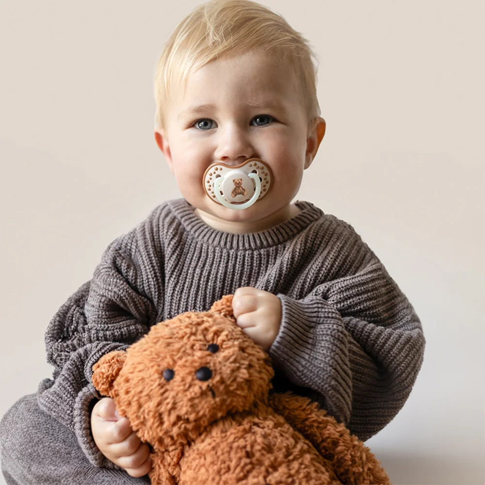 LOVI Teddy Love Dudlík svítící silikonový dynamický 0–6m 2 ks