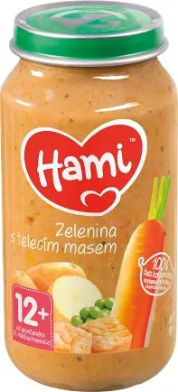 Hami Zelenina s telecím masem 12+ masozeleninový příkrm 250 g