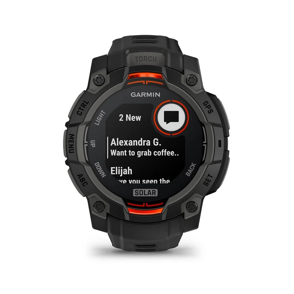 Garmin Instinct 3 Solar 45 mm chytré hodinky Black