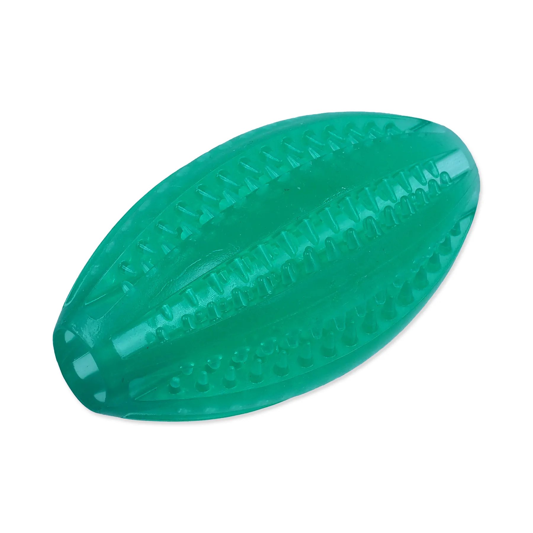 Dog Fantasy Dental Mint míček rugby zelený 9 cm