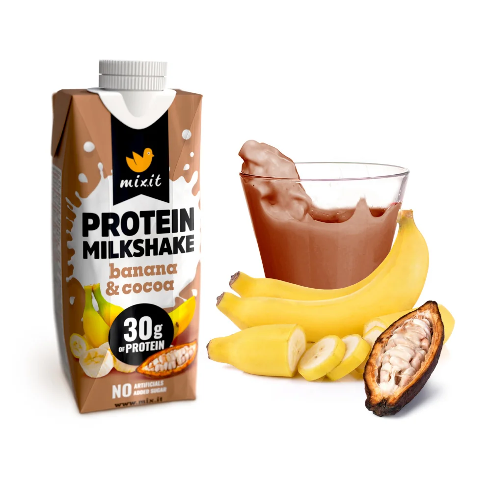 Mixit Proteinový milkshake banán & kakao 330 ml