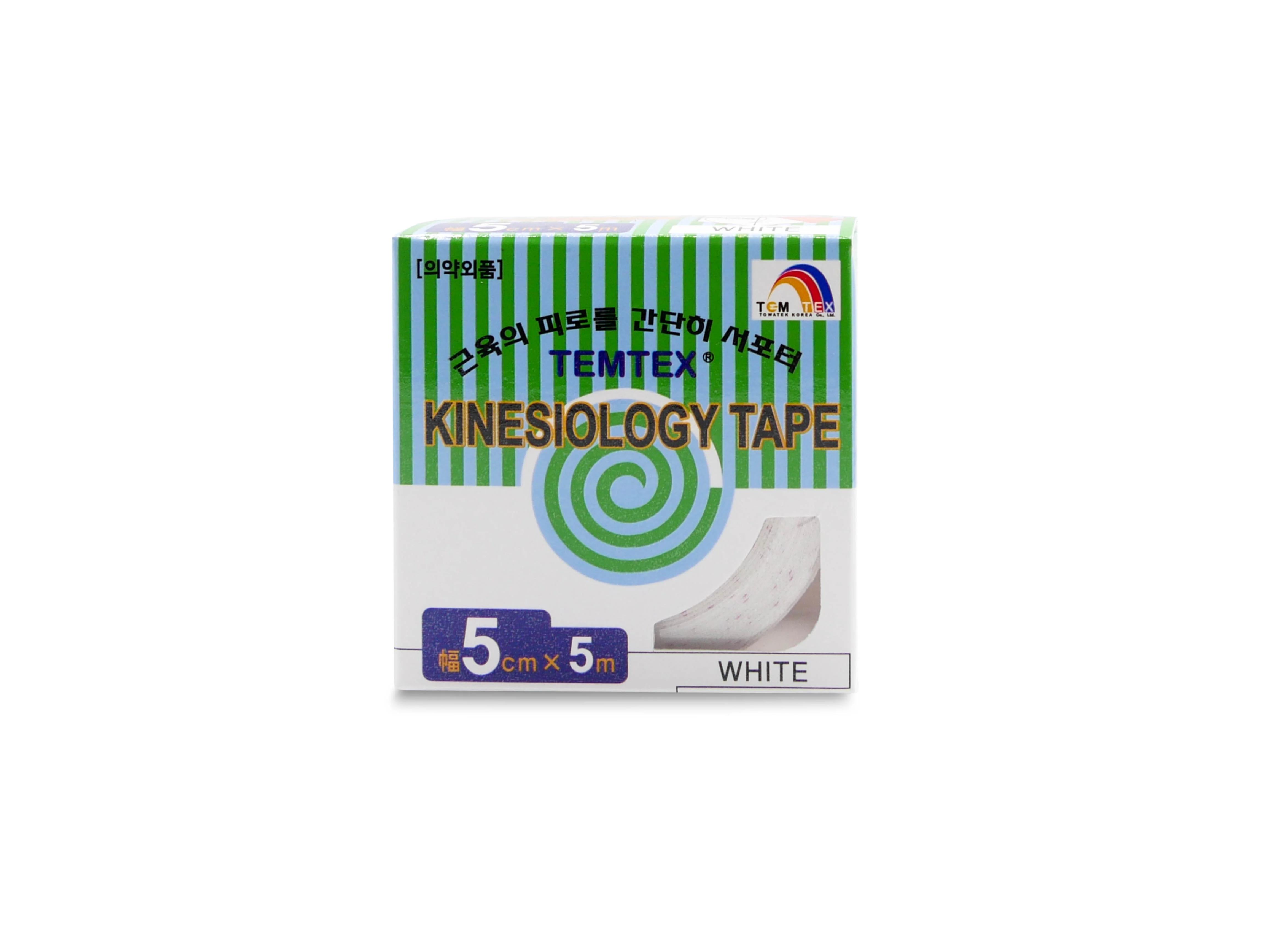 TEMTEX Kinesio tape Classic, bílá tejpovací páska 5cm x 5m
