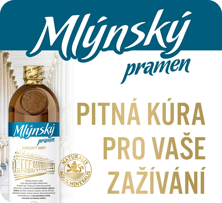 Mlýnský pramen. Pitná kúra pro vaše zažívání. Mlýnský pramen. Pitná kúra pro vaše zažívání.