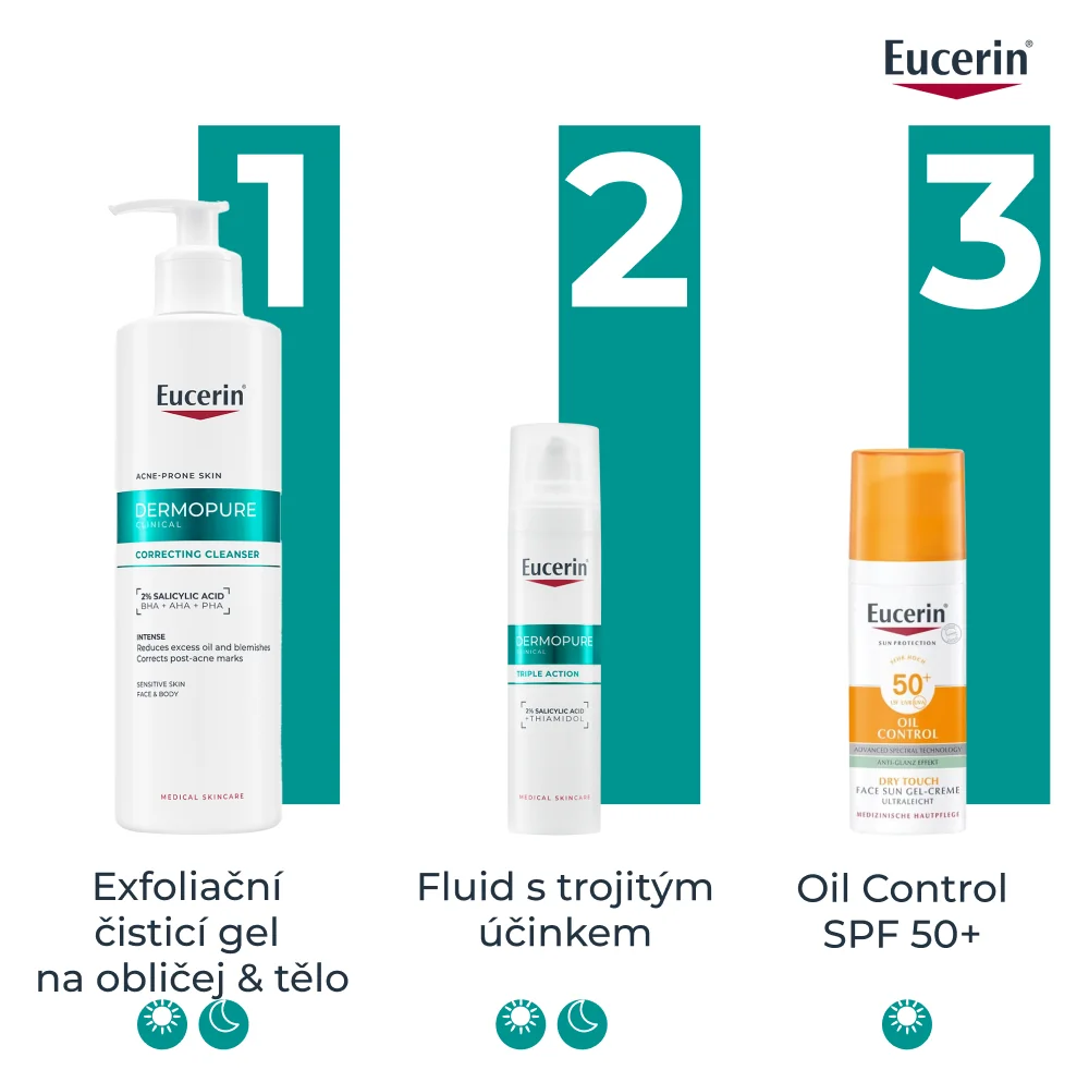 Eucerin DermoPure Clinical Exfoliační čisticí gel 400 ml