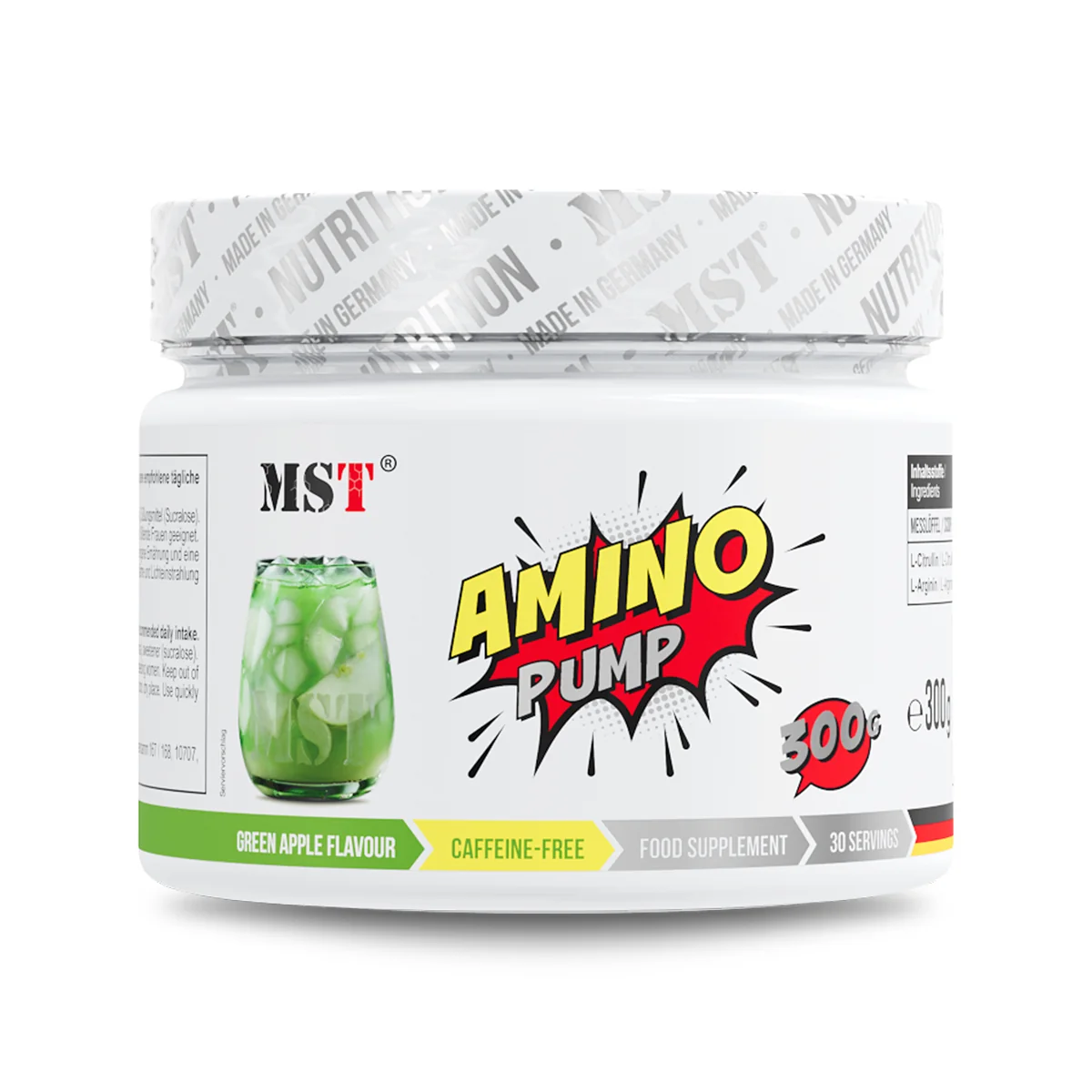MST Nutrition Amino Pump 300 g zelené jablko