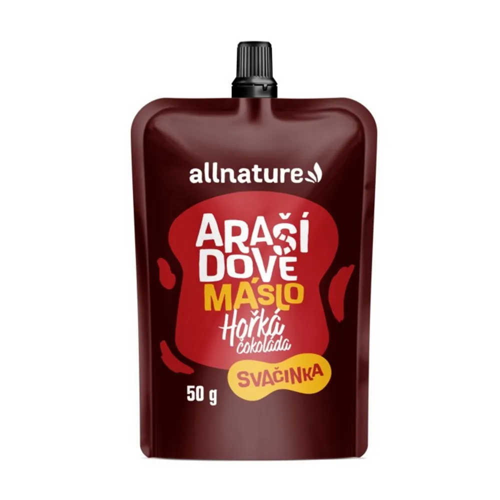 Allnature Arašídový krém s hořkou čokoládou 50 g