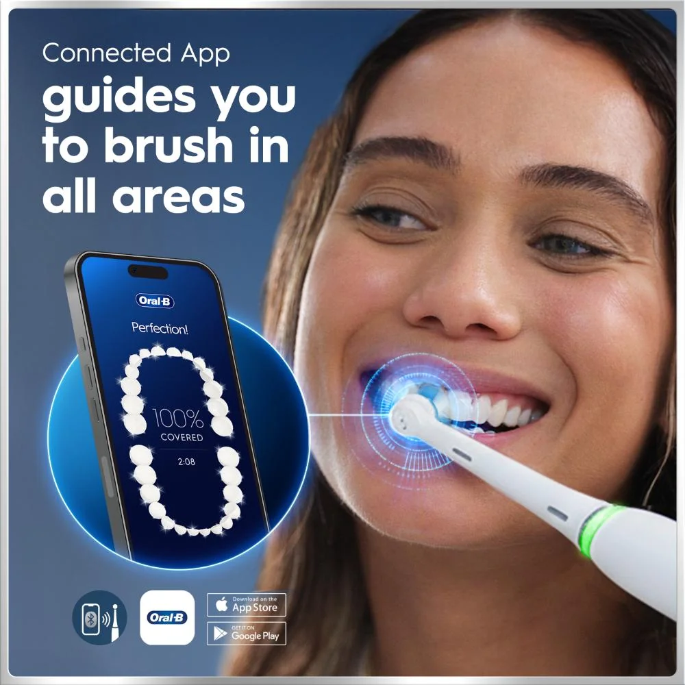 Oral-B iO Series 6 s cestovním pouzdrem elektrické zubní kartáčky bílý a růžový