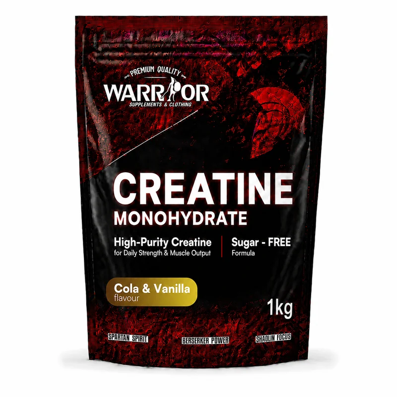 Warrior Kreatin monohydrát v práškové formě 1kg Cola & Vanilla