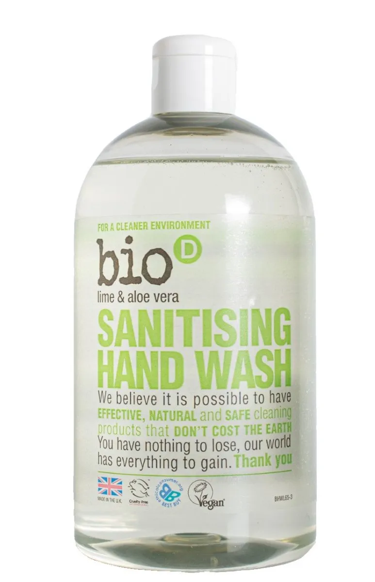 Bio d Tekuté dezinfekční mýdlo na ruce limetka+Aloe 500 ml