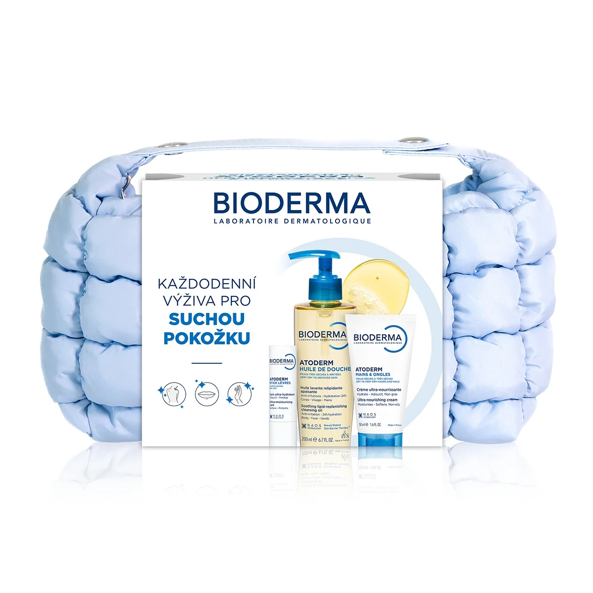 BIODERMA Atoderm pro suchou pokožku 3 ks dárkový balíček