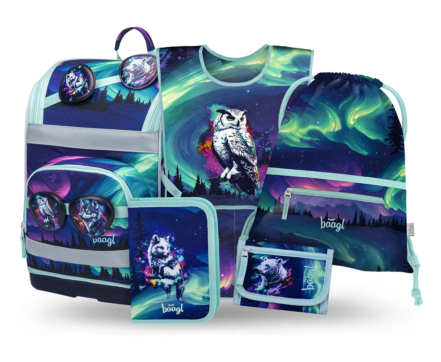 Baagl Školní set Zippy Plus Aurora II