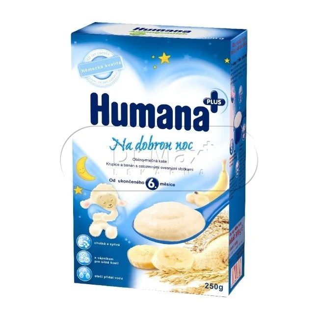 Humana kaše obilno-mléčná Na dobrou noc 250g 6M